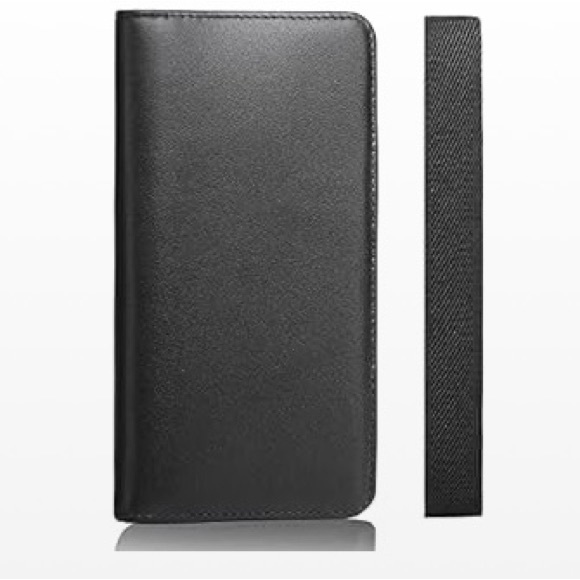 NEW still in wrapper CASMONAL Premium Leather Duplicate Checkbook cover, black - Picture 4 of 8